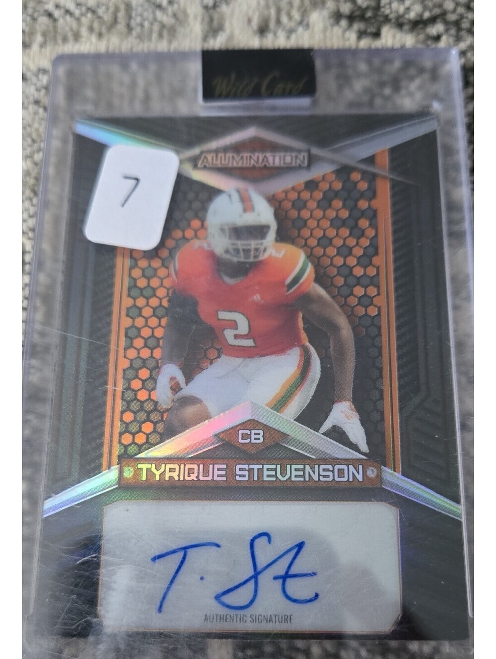 2023 Wild Card Alumination Draft - Base Autograph Tyrique Stevenson #AB-114 /25